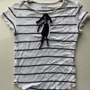 Urban outfitters striped crop top